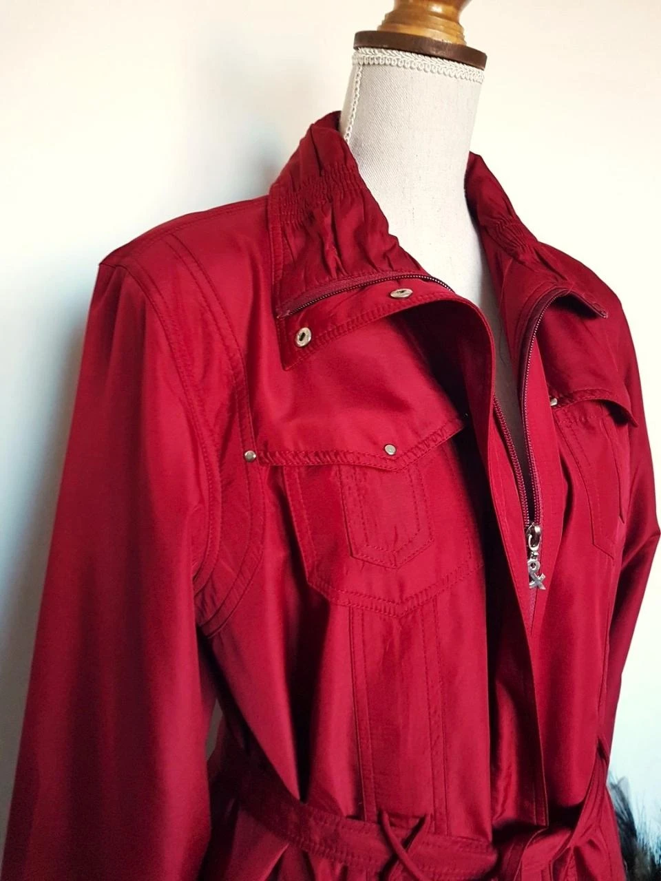 ♀Veste mi-saison / Manteau ligero rojo Saturno (T. 44/48) – photo 2
